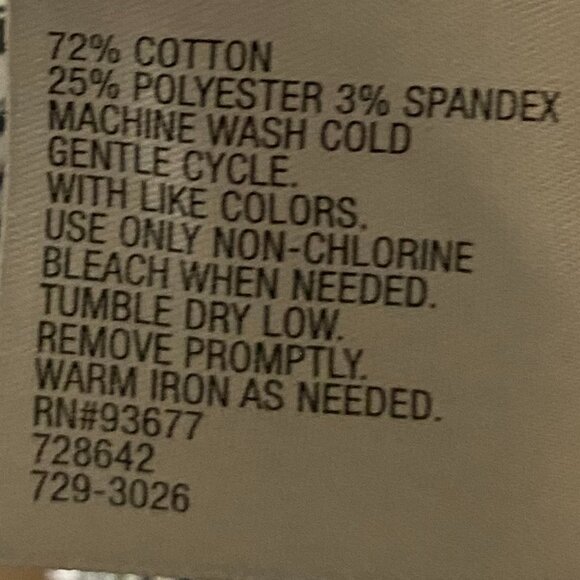 Worthington, black & white stripe, 3/4 sleeve, button-down blouse, size PM - Picture 10 of 10